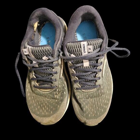 Brooks Dyad 11 Men’s Size 9.5 Wide Running Shoes Gray Black No Insoles Damage - Picture 1 of 8